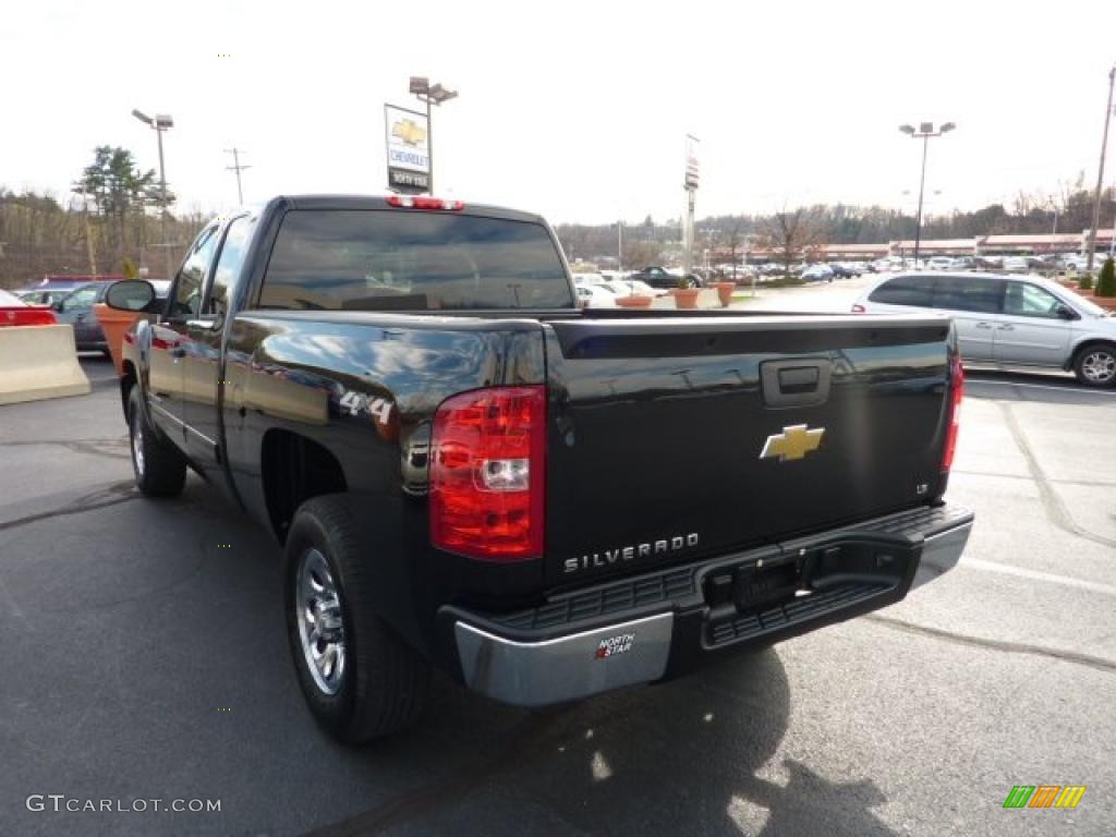 2009 Silverado 1500 LS Extended Cab 4x4 - Black / Dark Titanium photo #5