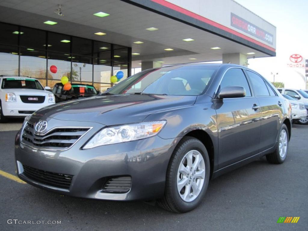 2011 Camry LE - Magnetic Gray Metallic / Bisque photo #1
