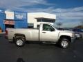 2009 Silver Birch Metallic Chevrolet Silverado 2500HD Work Truck Regular Cab 4x4  photo #2