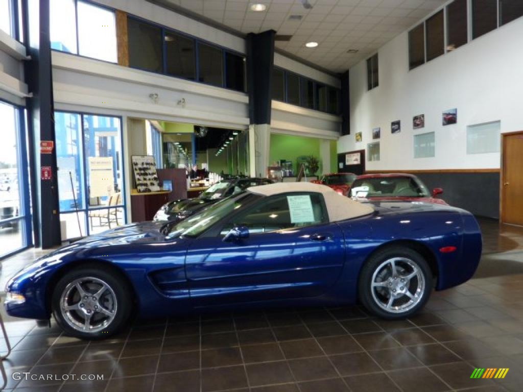 2004 Corvette Convertible - LeMans Blue Metallic / Shale photo #1