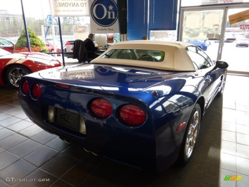 2004 Corvette Convertible - LeMans Blue Metallic / Shale photo #4