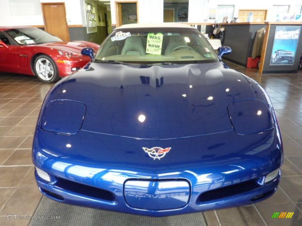 2004 Corvette Convertible - LeMans Blue Metallic / Shale photo #6