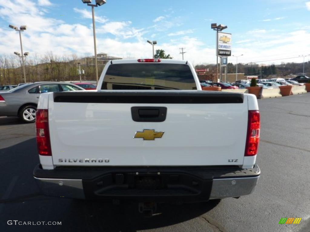 2008 Silverado 1500 LTZ Extended Cab 4x4 - Summit White / Light Cashmere/Ebony Accents photo #4