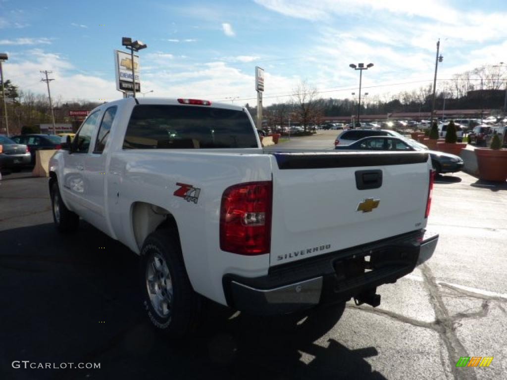 2008 Silverado 1500 LTZ Extended Cab 4x4 - Summit White / Light Cashmere/Ebony Accents photo #5