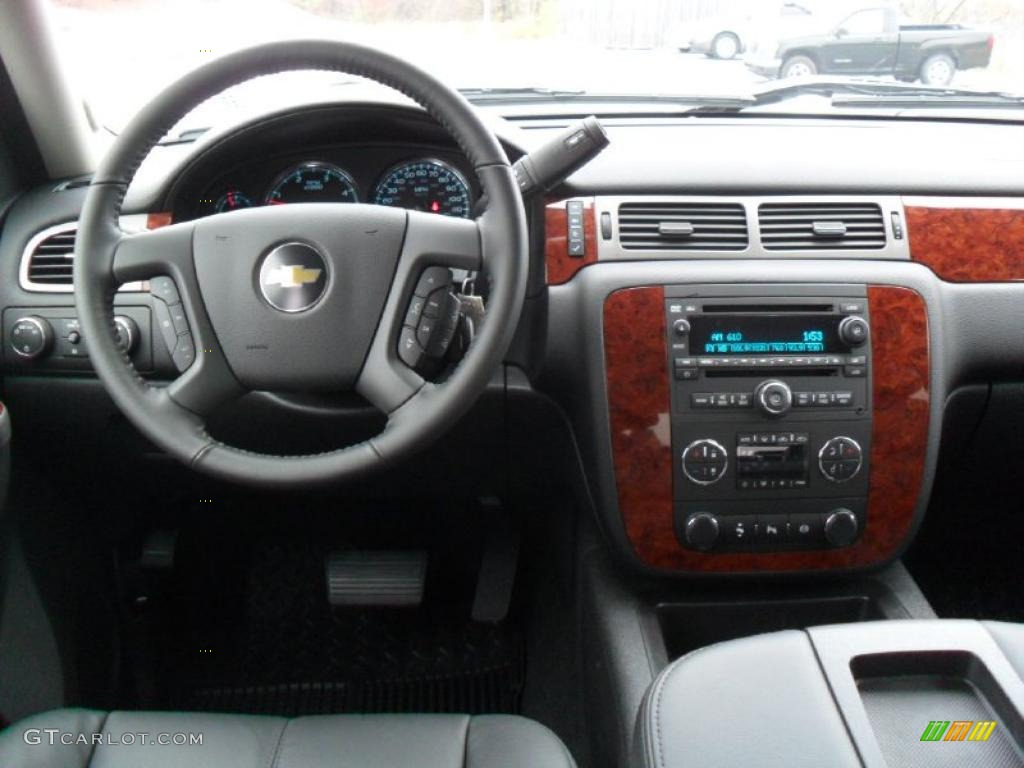 2011 Chevrolet Silverado 3500HD LTZ Crew Cab 4x4 Dually Ebony Dashboard Photo #40770343