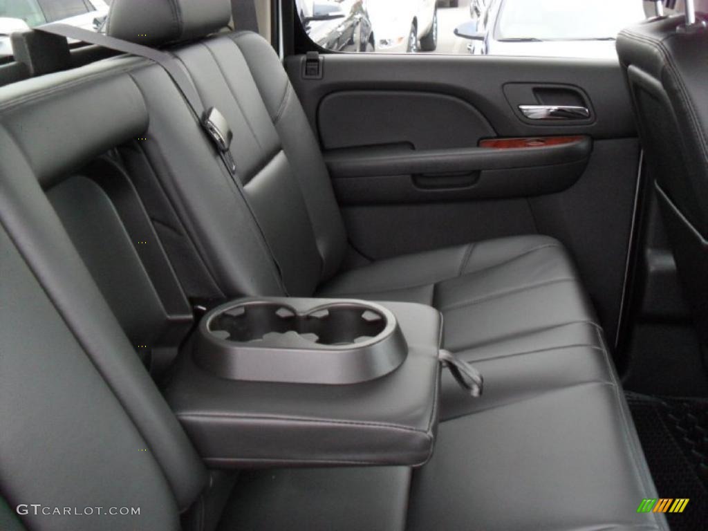 Ebony Interior 2011 Chevrolet Silverado 3500HD LTZ Crew Cab 4x4 Dually Photo #40770395