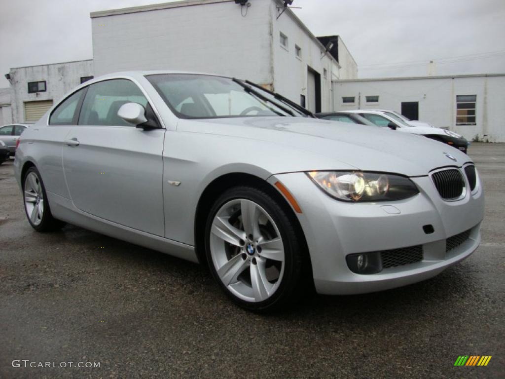 2008 3 Series 335xi Coupe - Titanium Silver Metallic / Gray photo #5