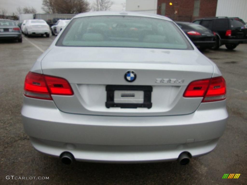 2008 3 Series 335xi Coupe - Titanium Silver Metallic / Gray photo #9