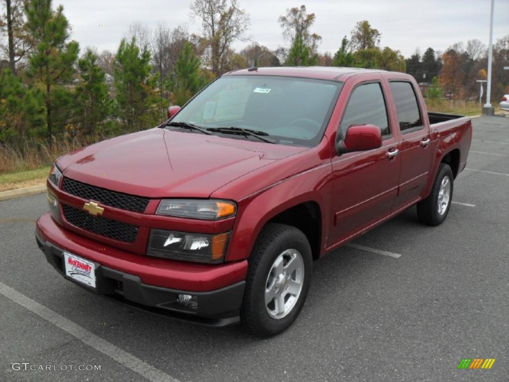 Cardinal Red Metallic 2011 Chevrolet Colorado LT Crew Cab Exterior Photo #40772747