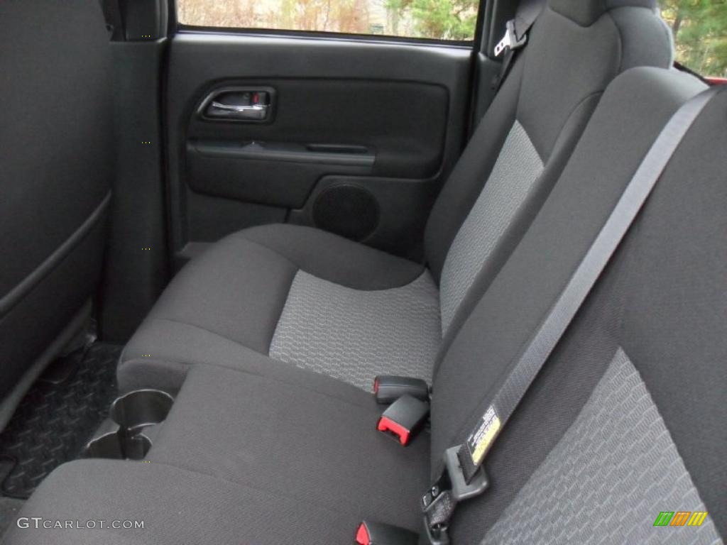 Ebony Interior 2011 Chevrolet Colorado LT Crew Cab Photo #40772947