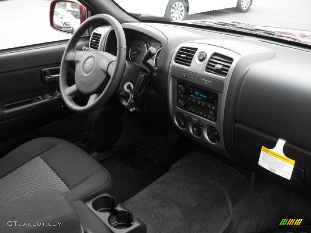 2011 Chevrolet Colorado LT Crew Cab Ebony Dashboard Photo #40773099