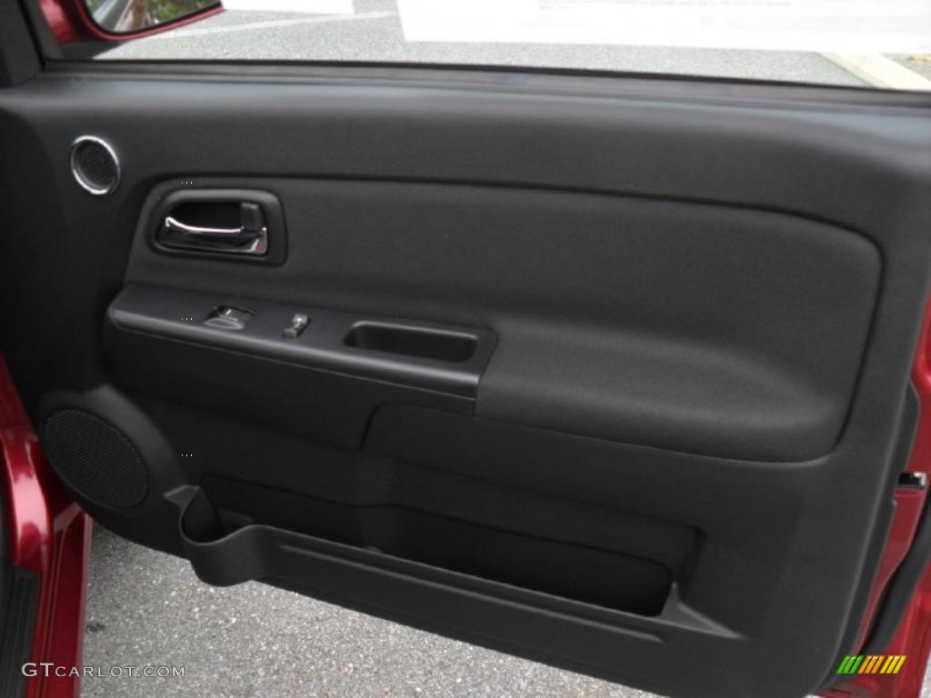 2011 Chevrolet Colorado LT Crew Cab Ebony Door Panel Photo #40773115