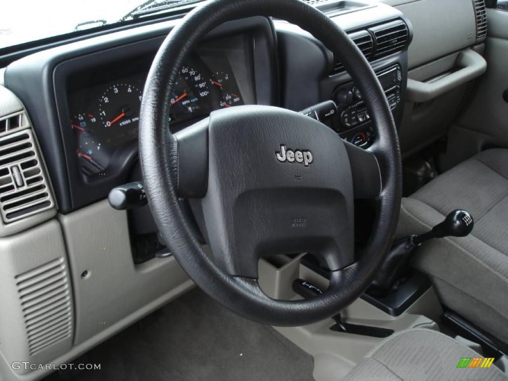Khaki Interior 2005 Jeep Wrangler SE 4x4 Photo #40773599