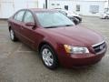 2007 Dark Cherry Red Hyundai Sonata GLS  photo #4