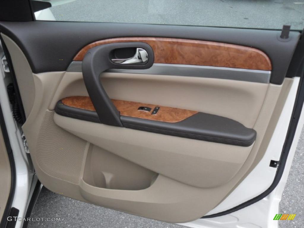 2010 Buick Enclave CX Cashmere/Cocoa Door Panel Photo #40774747