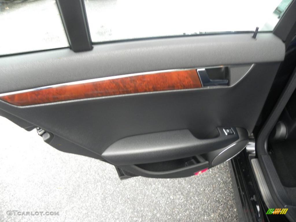 2009 Mercedes-Benz C 300 Sport Black Door Panel Photo #40775007