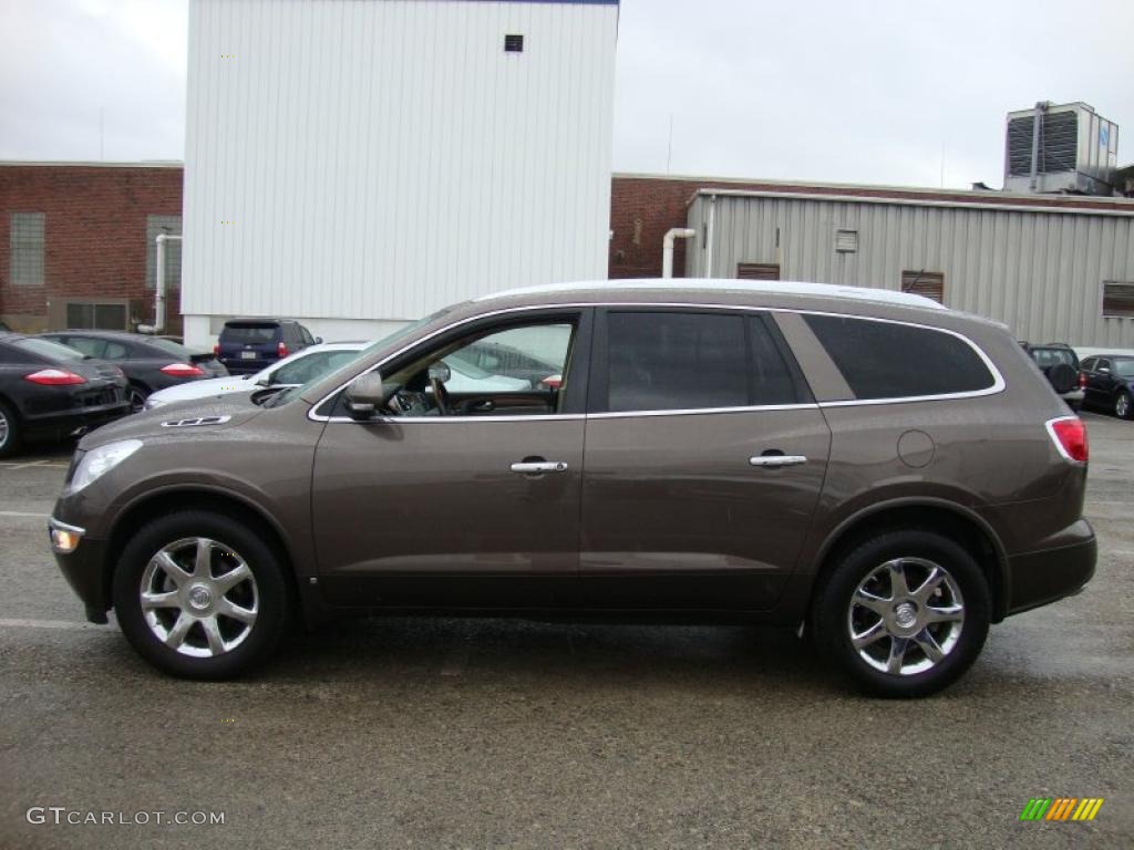 2008 Enclave CXL AWD - Cocoa Metallic / Cashmere/Cocoa photo #11