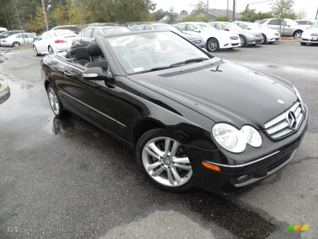 Black 2008 Mercedes-Benz CLK 350 Cabriolet Exterior Photo #40775251