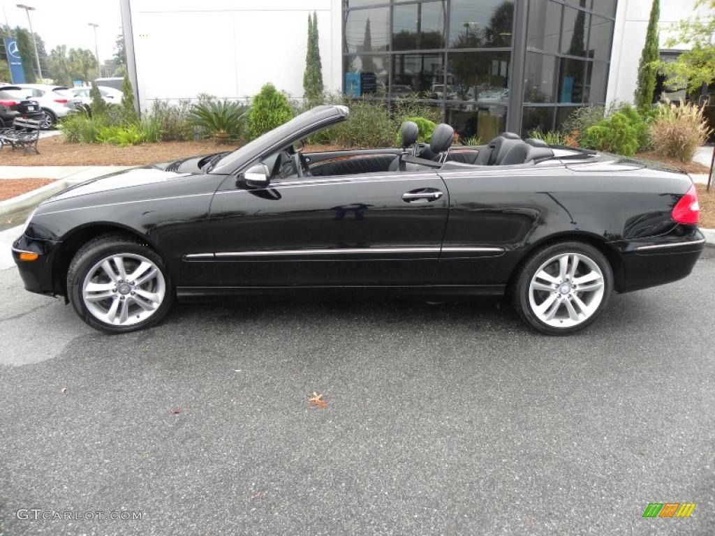 Black 2008 Mercedes-Benz CLK 350 Cabriolet Exterior Photo #40775267