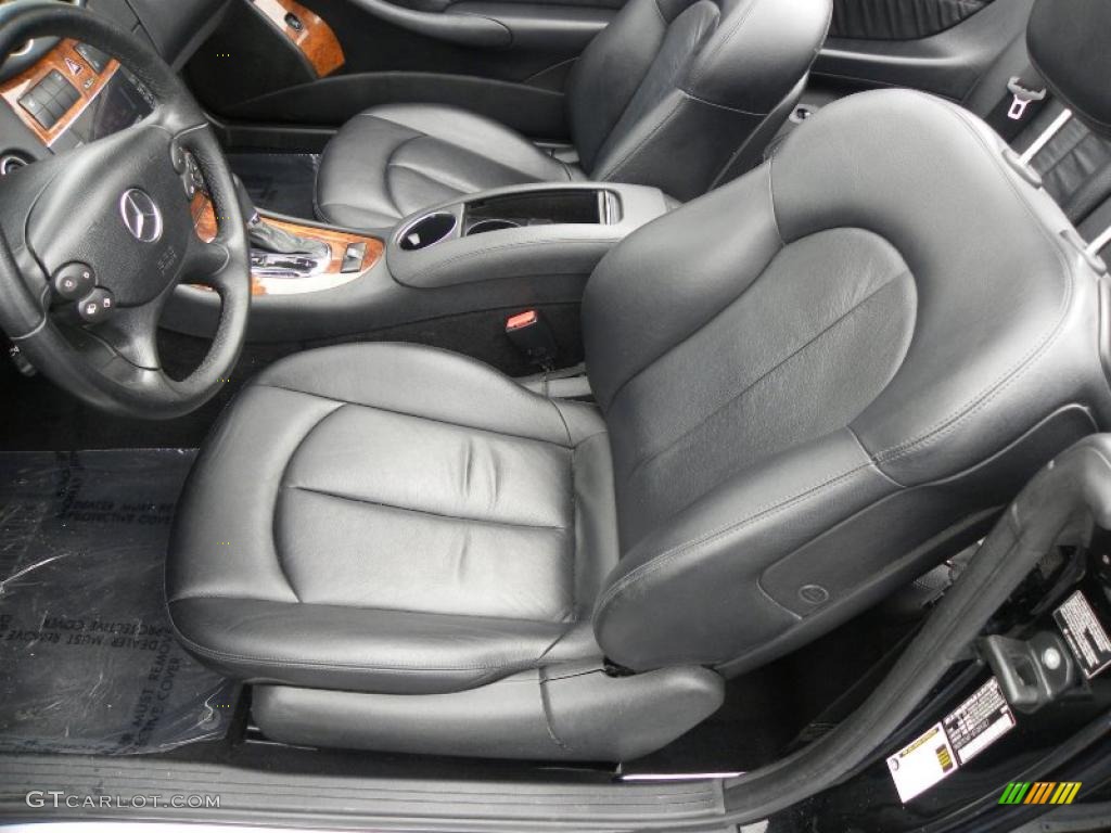 Black Interior 2008 Mercedes-Benz CLK 350 Cabriolet Photo #40775299