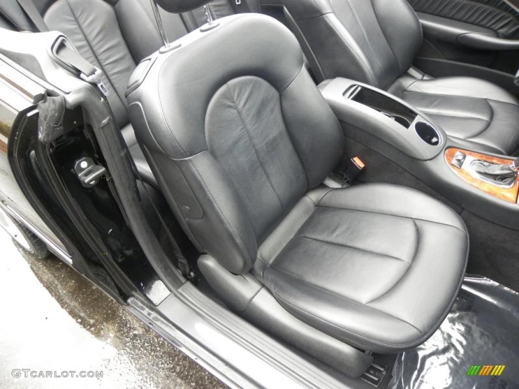 Black Interior 2008 Mercedes-Benz CLK 350 Cabriolet Photo #40775319