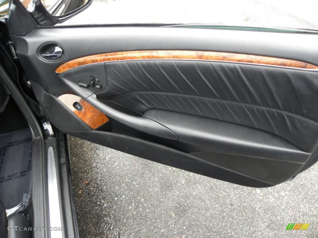 2008 Mercedes-Benz CLK 350 Cabriolet Black Door Panel Photo #40775339