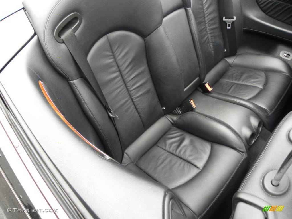 Black Interior 2008 Mercedes-Benz CLK 350 Cabriolet Photo #40775355