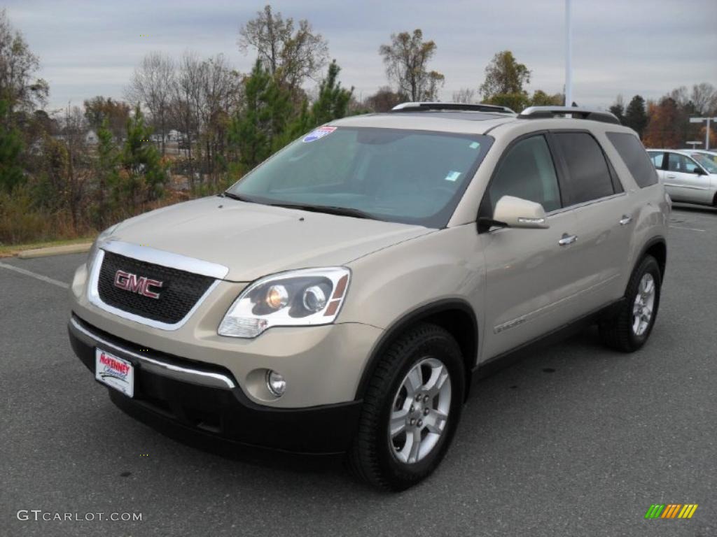 2008 Acadia SLT - Gold Mist Metallic / Ebony photo #1