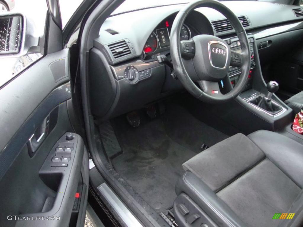 Ebony Interior 2007 Audi S4 4.2 quattro Avant Photo #40776187