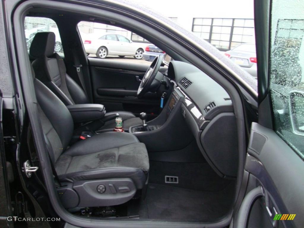 Ebony Interior 2007 Audi S4 4.2 quattro Avant Photo #40776323
