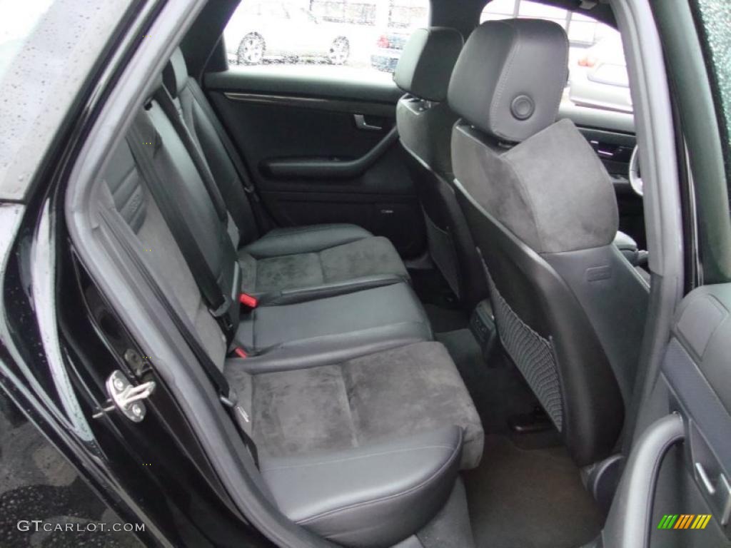 Ebony Interior 2007 Audi S4 4.2 quattro Avant Photo #40776391