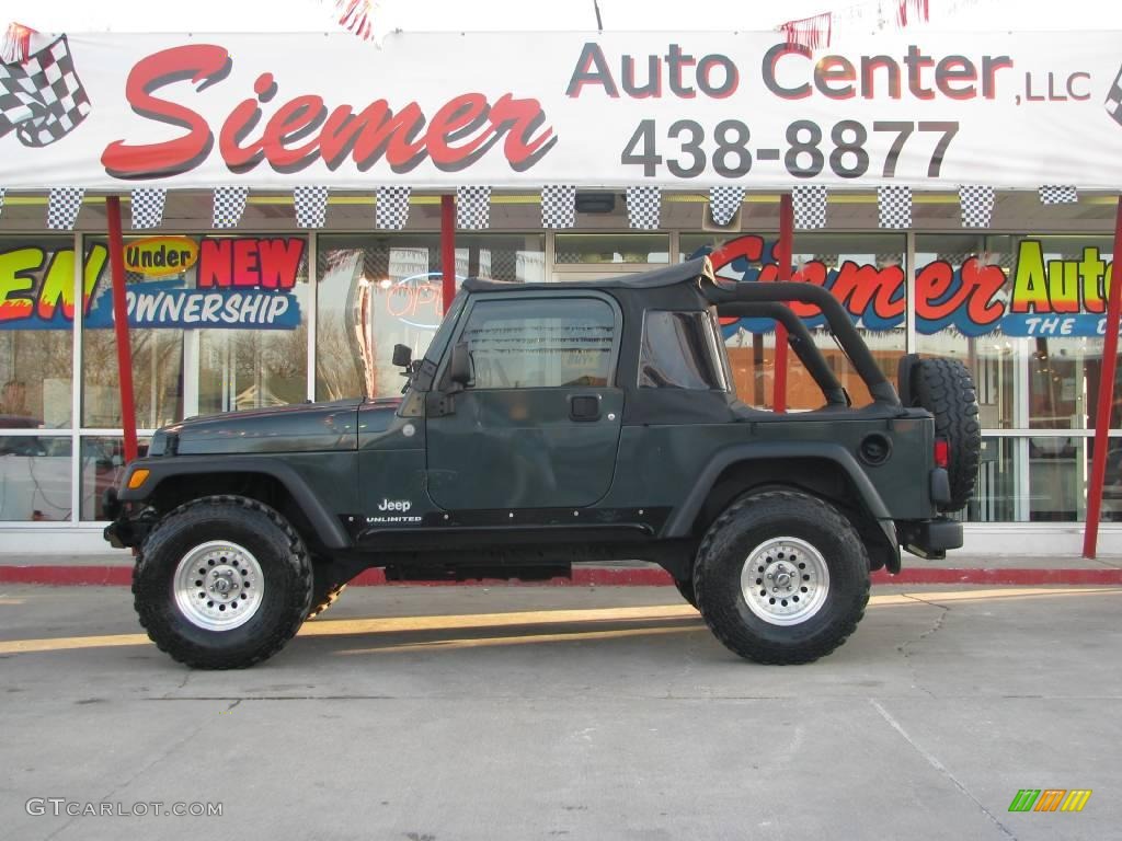 2004 Wrangler Unlimited 4x4 - Shale Green Metallic / Dark Slate Gray photo #1