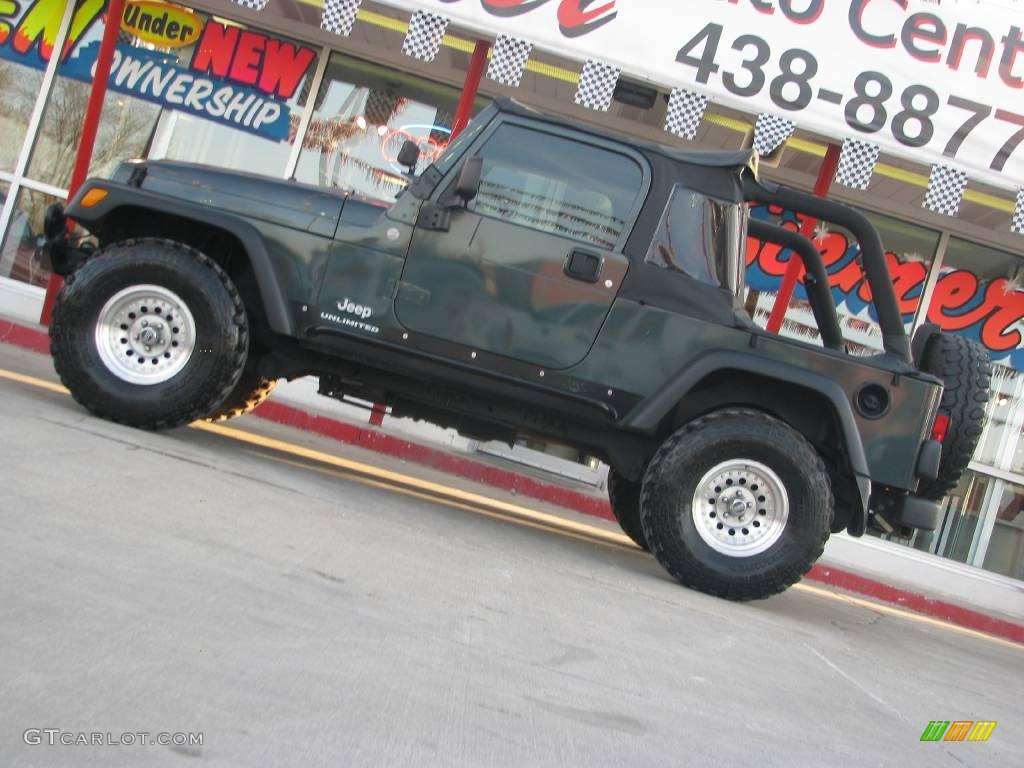 2004 Wrangler Unlimited 4x4 - Shale Green Metallic / Dark Slate Gray photo #2