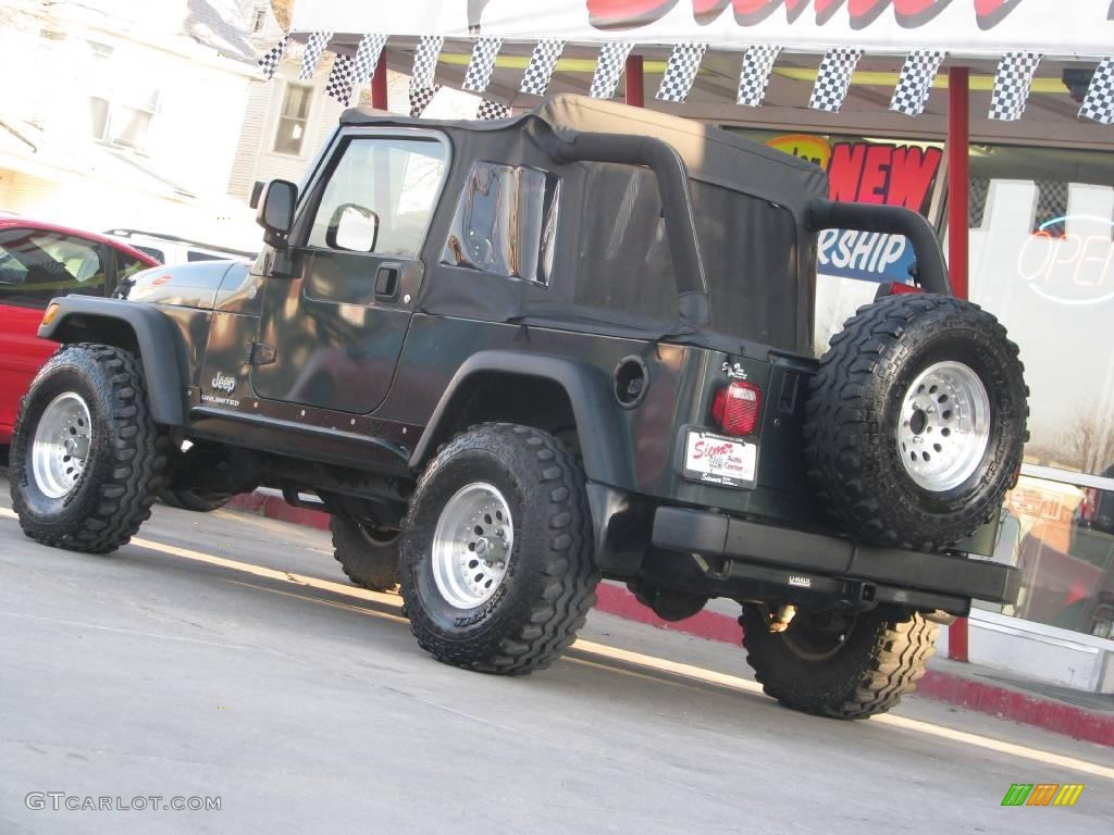 2004 Wrangler Unlimited 4x4 - Shale Green Metallic / Dark Slate Gray photo #3