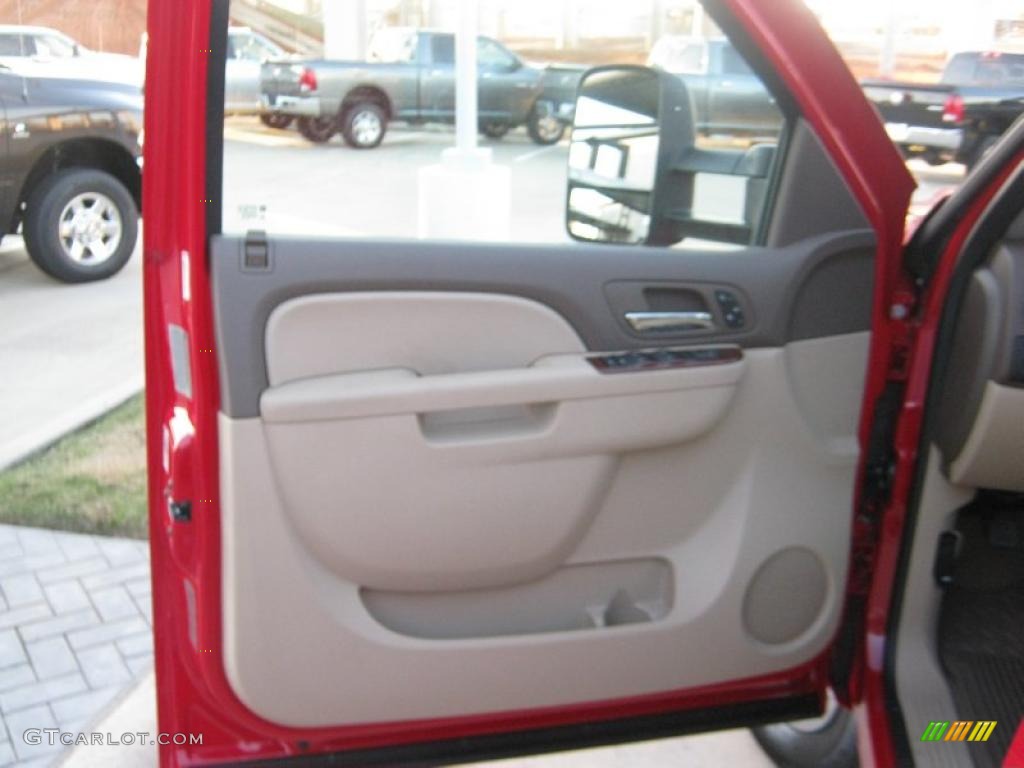 2011 Sierra 3500HD SLT Crew Cab 4x4 Dually - Fire Red / Light Cashmere/Dark Cashmere photo #17