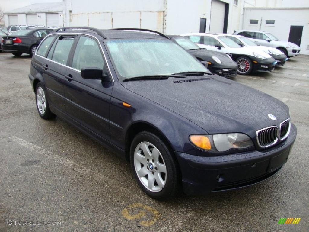 2002 3 Series 325xi Wagon - Orient Blue Metallic / Beige photo #4