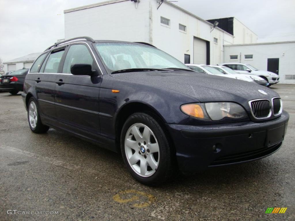 2002 3 Series 325xi Wagon - Orient Blue Metallic / Beige photo #5