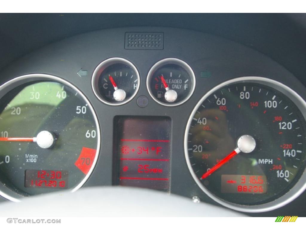 2002 Audi TT 1.8T quattro Roadster Gauges Photo #40780475