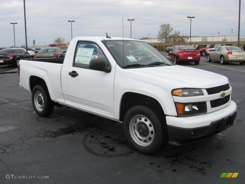 Summit White 2011 Chevrolet Colorado Work Truck Regular Cab Exterior Photo #40781427