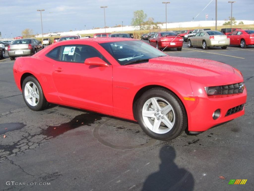 2011 Camaro LT Coupe - Victory Red / Gray photo #3