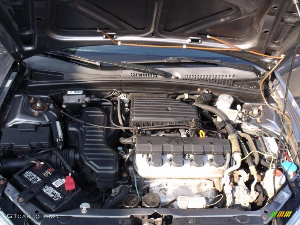 2005 Honda Civic EX Coupe 1.7L SOHC 16V VTEC 4 Cylinder Engine Photo #40781675