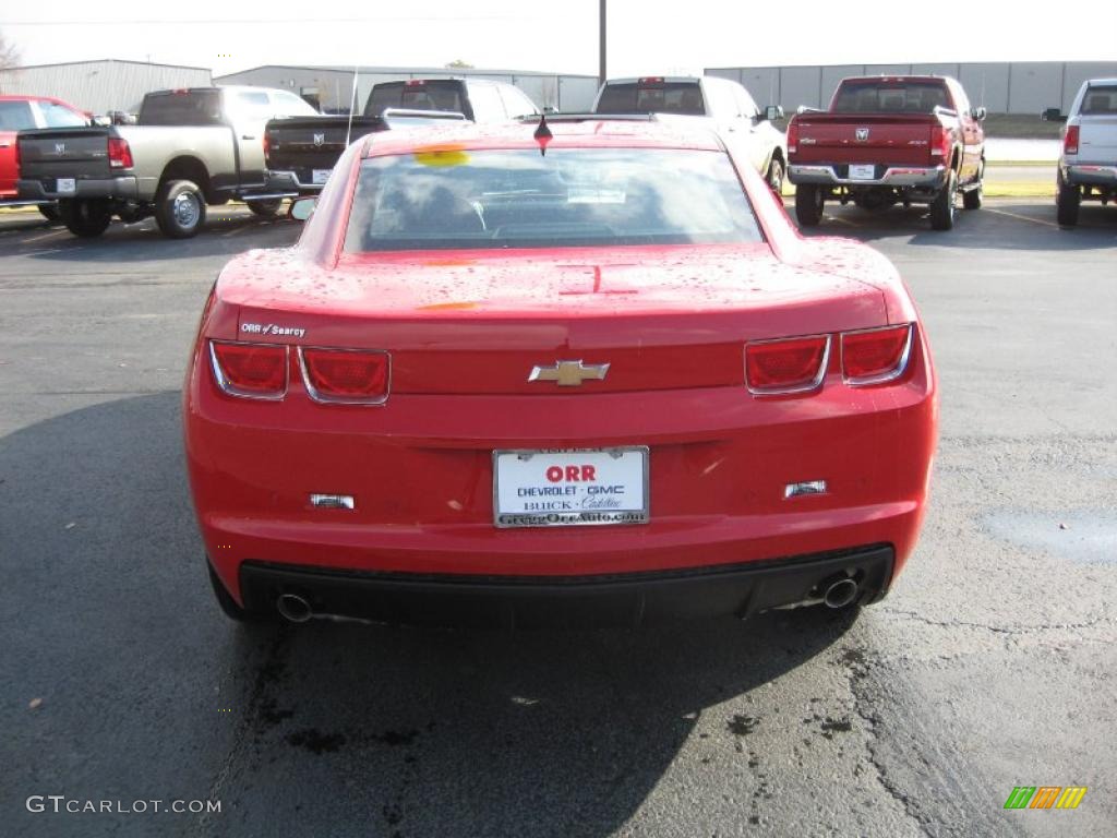 2011 Camaro LT Coupe - Victory Red / Gray photo #5