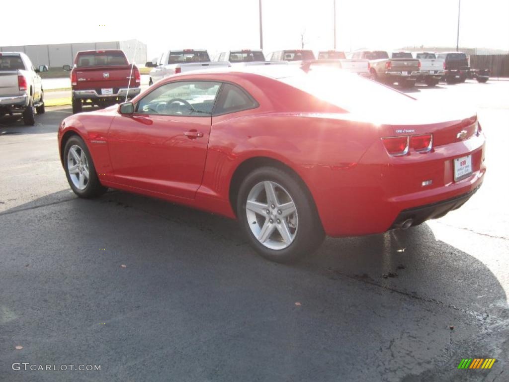 2011 Camaro LT Coupe - Victory Red / Gray photo #6