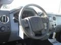 Steel Gray 2011 Ford F250 Super Duty XLT Regular Cab 4x4 Steering Wheel
