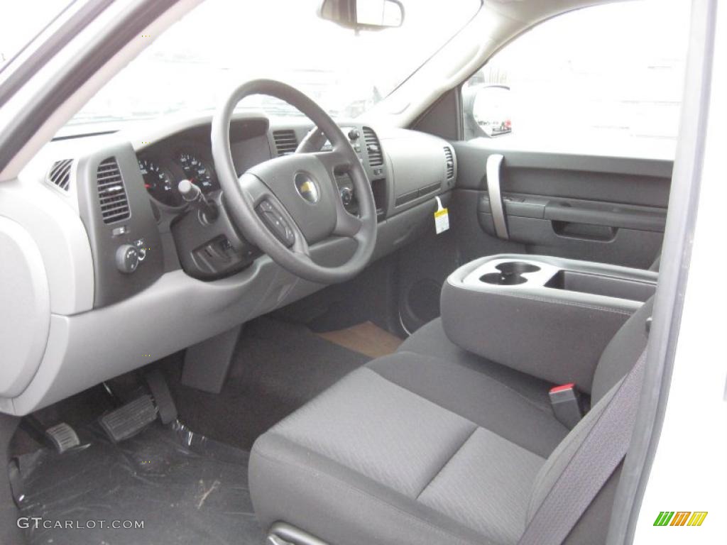 Dark Titanium Interior 2011 Chevrolet Silverado 1500 LS Crew Cab Photo #40781995