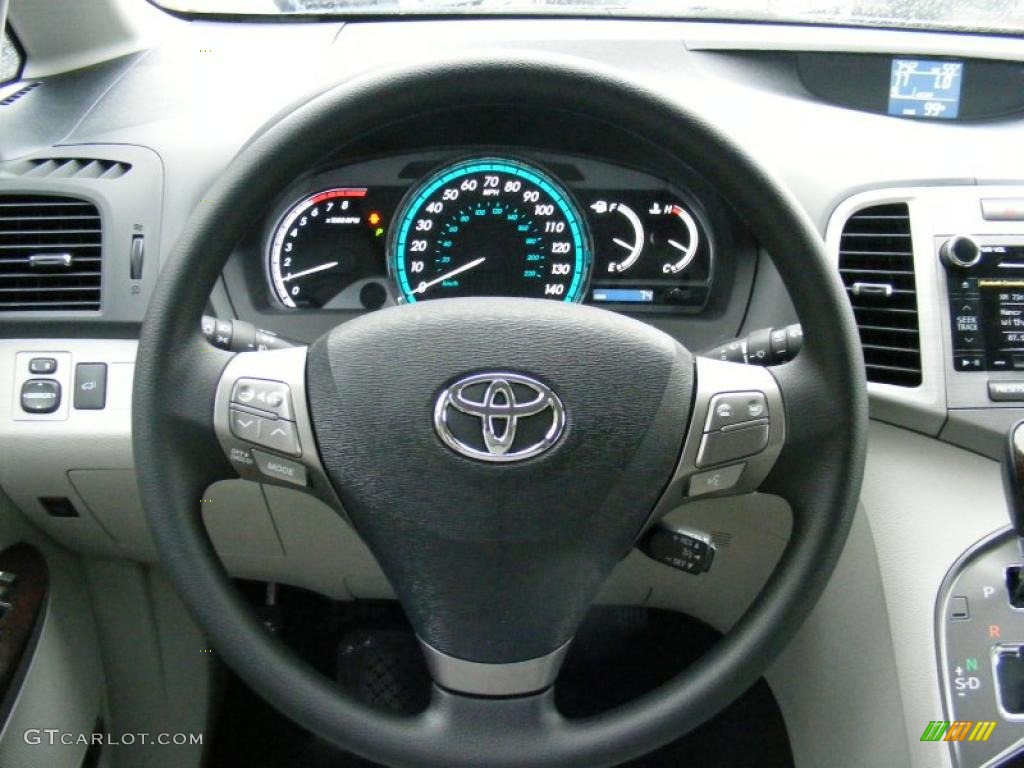 2010 Toyota Venza AWD Ivory Steering Wheel Photo #40783095