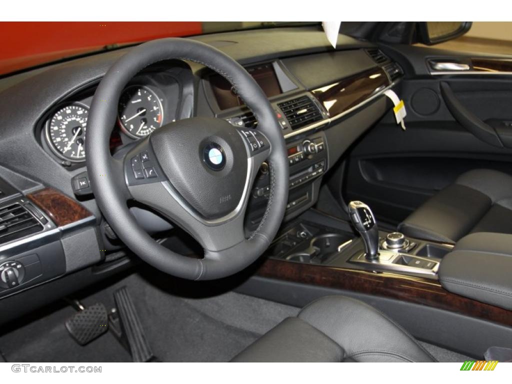 Black Interior 2011 BMW X5 xDrive 50i Photo #40785363