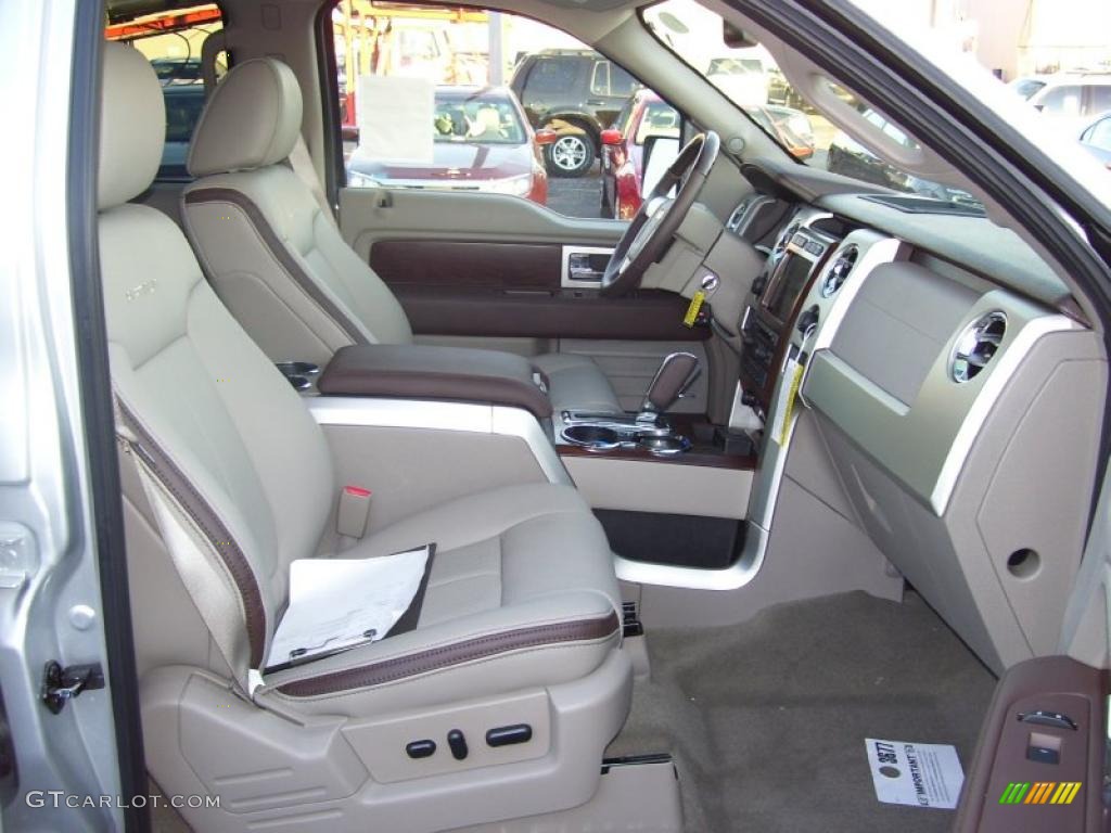 2010 F150 Platinum SuperCrew 4x4 - Ingot Silver Metallic / Medium Stone Leather/Sienna Brown photo #22