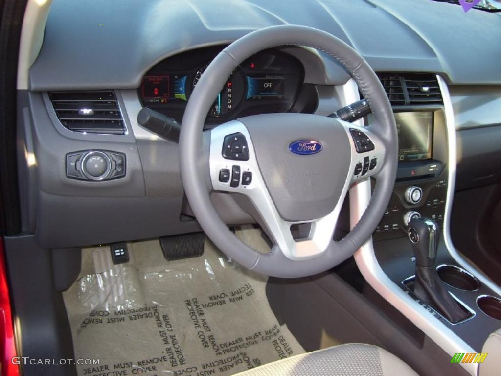 Medium Light Stone Interior 2011 Ford Edge SEL Photo #40787319