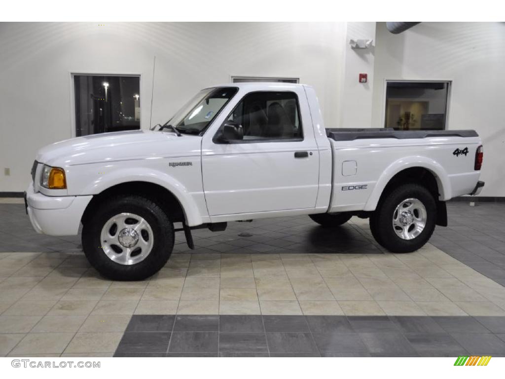 2002 Ranger Edge Regular Cab 4x4 - Oxford White / Dark Graphite photo #1